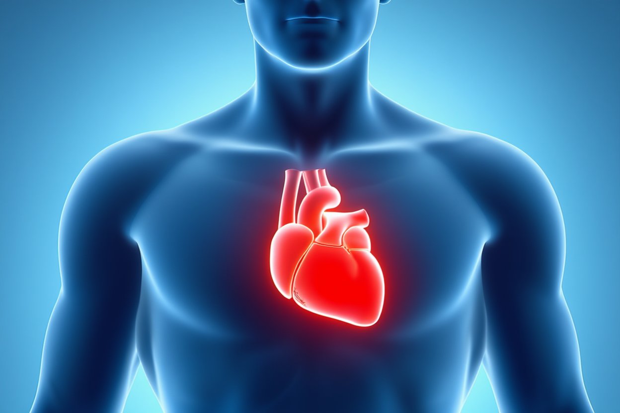 Анатомическая иллюстрация сердца человека